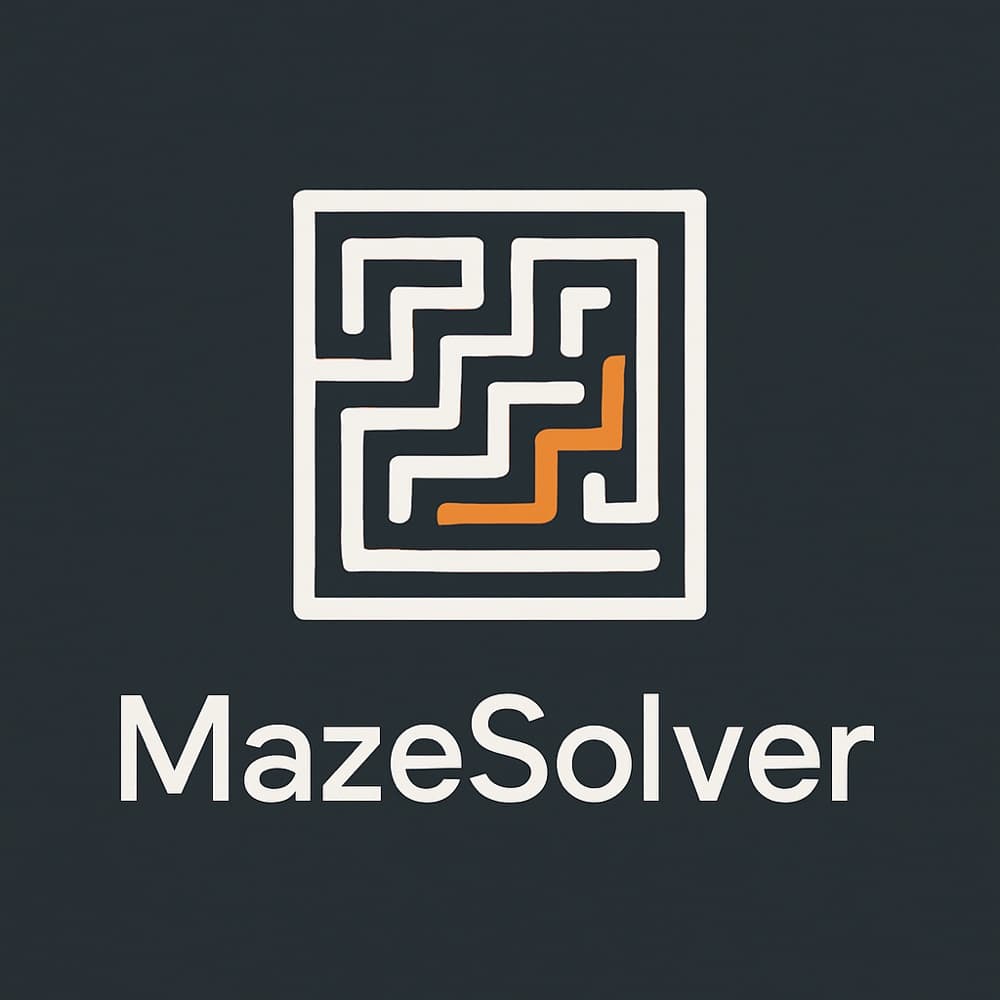 Screenshot of the MazeSolver large-scale maze solving program